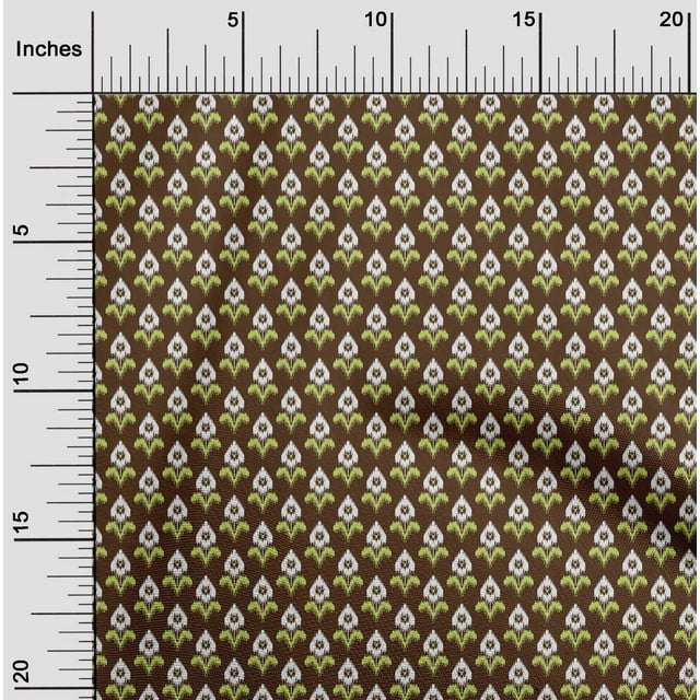 oneOone Cotton Poplin Fabric Ethnic Ikat Fabric Prints By Yard 42 Inch Wide
