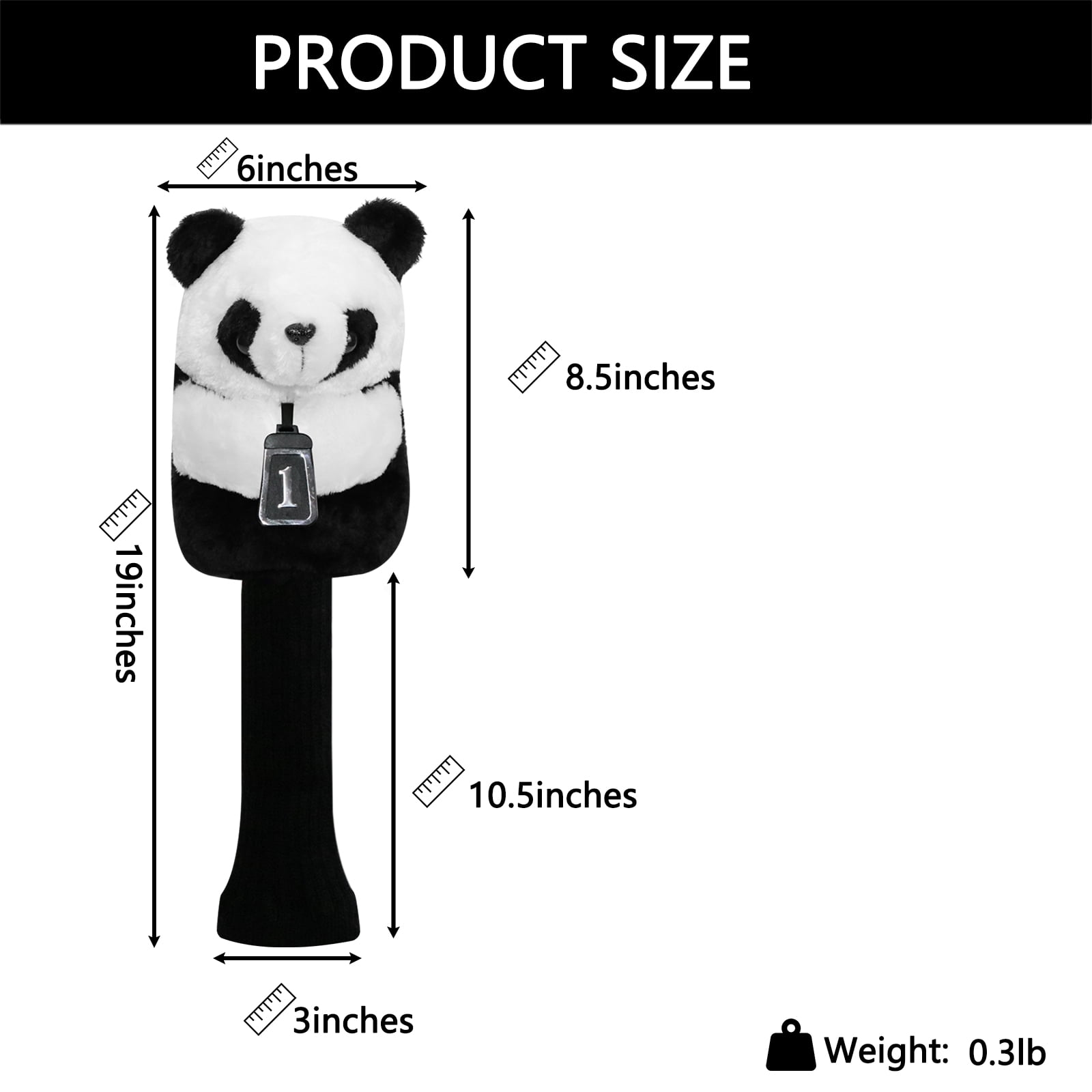 LeFeng Animal Golf Headcovers, Funny Golf Head Covers Collection for Driver and Fairway Wood, Cute and Soft Golf Club Protector