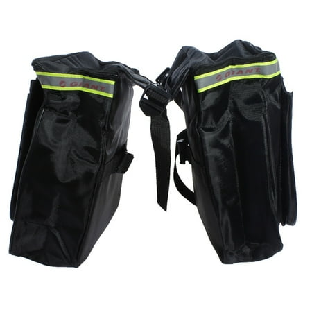 25L Bicycle Bike Rear Seat Tail Seat Bag Case Double Side Cycling Waterproof Pannier Pouch Saddle Bag Reflective (Best Bicycle Saddle Bag)