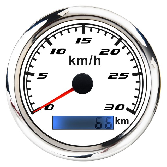 Motorcycle GPS Speedometer 85mm Digital Speed Gauge 30 60 120 KM/H For Marine Boat Car ATV Truck Odometer Rv Camper Accessories