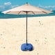 thumbnail image 2 of Base para sombrilla de patio, rellena de agua, resistente, cuadrada, resistente al viento, soporte para sombrilla, ideal para playa, pesca, césped, azul, 2 of 4