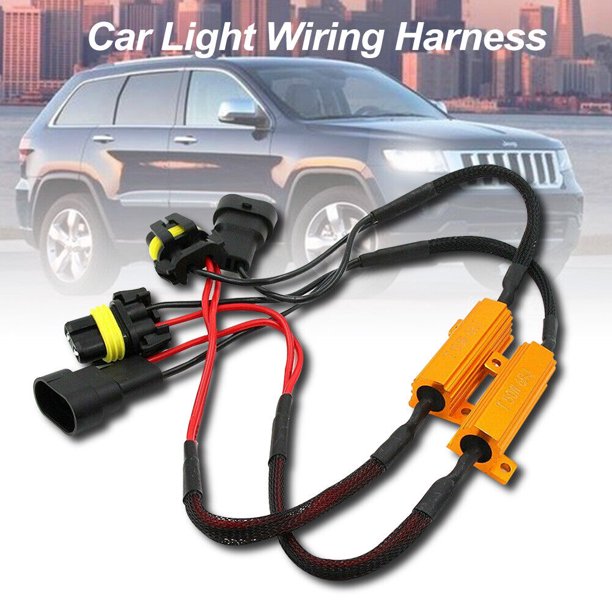 HID LED Resistor Kit 9006 9005 Relay Harness Adapter Anti Flicker Error