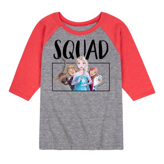 Frozen - Squad - Toddler And Youth Raglan Graphic T-Shirt