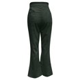 thumbnail image 2 of Women's Solid Color Corduroy Temperament Women's Trousers Micro Lapels High Waist Casual Pants, 2 of 4