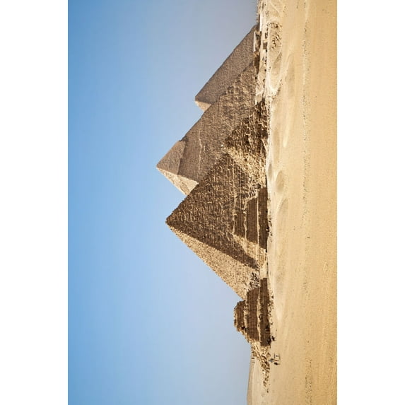Pyramids Poster Egypt 16in x 24in Poster Multi-Color Square Adults Western Graphic