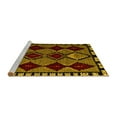 thumbnail image 2 of Ahgly Company Machine Washable Indoor Rectangle Abstract Yellow Modern Area Rugs, 8' x 12', 2 of 4