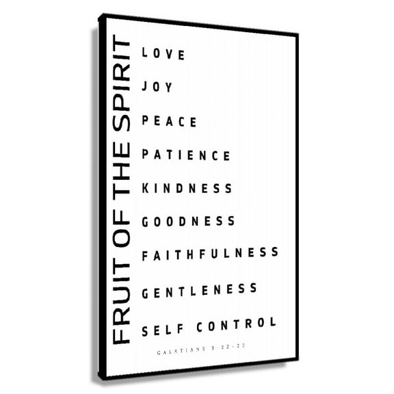 Galatians 5 22-23 Fruit of The Spirit Bible Verse Printable Wall Art, Christian Wall Decor, Scripture Poster Canvas Pictures Vertical Artwork