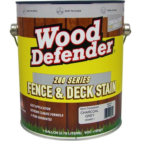 Wood Defender 200 Series CHARCOAL GREY Semi-Transparent Stain & Sealer