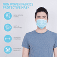 thumbnail image 2 of MagiCare Protective Face Masks - Breathable 3 Layers of Protection Premium Blue Face Mask for Adults - 200ct, 2 of 5