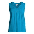 Time and Tru Women's Henley Tank Top