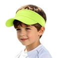 thumbnail image 3 of Sun Protective Kids Sun Hat for Outdoor Sports Breathable Visor Cap with Adjustable Headband Ideal for Boys and Girls, Green, 3 of 8