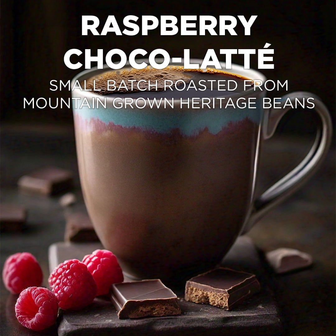 Maud's Raspberry Chocolate Flavored Coffee Pods, 50 ct, Medium Roast Flavored Coffee in Single Serve Pods – 100% Arabica Beans, Compatible with Keurig K Cups Maker