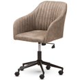 thumbnail image 1 of Bowery Hill Chaise de Bureau Réglable en Brun Clair et Noir, 1 of 9