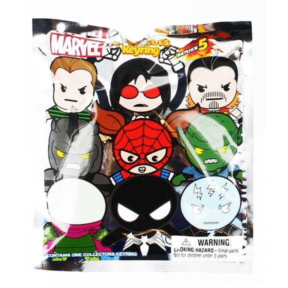 3D Figural Keychain Marvel Series 5 Mini Figure Keyring Mystery Pack