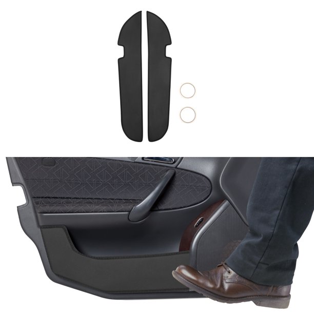 Pegatina antichoque de cuero para puerta de automóvil Unique Bargains para Honda Odyssey 2015-2019, protector de borde lateral de puerta, accesorios interiores, negro, 1 juego