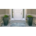 thumbnail image 2 of Linon Outdoor Washable Area Rug Collection, Blue and Ivory, 2' x 3', 2 of 7