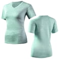 thumbnail image 6 of vdgthytj Workout Tops for Women Short Sleeve Quick Dry V-Neck T Shirt Loose Fitted Lightweight Summer Gym Athletic Basic Tops, 6 of 6