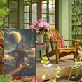 thumbnail image 5 of Hanmun Garden Flag Colorful Cosmic Space Banner Double Sided Outdoor Lawn Home Decoration 12x18, 5 of 7
