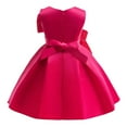 thumbnail image 4 of AUNVITO Girls Sleeveless Tulle Princess Dress Bow Puffy Tutu Party Dress, 4 of 8