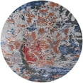 thumbnail image 1 of Ahgly Company Machine Washable Indoor Round Industrial Modern Rosy-Finch Purple Area Rugs, 3' Round, 1 of 7