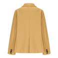 thumbnail image 5 of BangWanChi Blazers for Women Business Casual 2024 Women's Winter New Casual Solid Color Woolen Single Button Long Sleeve Fashion Jacket, 5 of 5