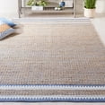 thumbnail image 2 of SAFAVIEH Natural Fiber Becky Solid Area Rug, Natural/Blue, 6' x 6' Square, 2 of 8