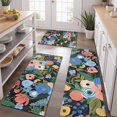 thumbnail image 2 of Pioneer Flower Floral Print Pattern Kitchen Rugs Sets Of 3,Kitchen Runner Rugs Non Skid Washable,Decorative Kitchen Floor Mats for Kitchen,Sink,Laundry,17"x30"+ 17"x47" + 17"x59", 2 of 6