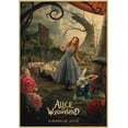 thumbnail image 1 of Póster de papel kraft Vintage de animación de cuento de hadas Alice, pegatinas de pared, impresiones para Bar y decoración del hogar, 1 of 4