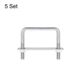 thumbnail image 3 of Unique Bargains Square U-Bolts 5 Sets 72mm Inner Width 70mm Length M8 304 Stainless Steel U Clamp Bolt, 3 of 5