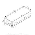 thumbnail image 2 of Furinno Just No - Tools Low Rise Wide TV Stand or Play Table, Black & Brown, 2 of 3