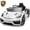 white, variant on 12V Powered Ride on Car, SHINPT Porsche Licensed Kids Electric Car with 2.4G Parent Remote Control & Bluetooth, 4 Wheels, 3 Speeds, LED Lights, Toddler Ride on Toy for Ages 3-5 Backyard Play, Black