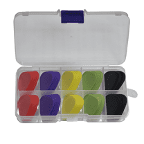 100pcs Medium 0.71mm Delrin Standard Guitar Picks Plectrums With Box