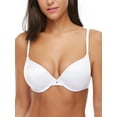 thumbnail image 4 of Deyllo Women's Push Up T shirt Bra Lightly Padded Plunge Underwire Lift Up Bras, White 36DD, 4 of 4