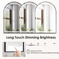 thumbnail image 3 of 36"x 24" Bathroom LED Mirror Medicine Cabinet with Lights, Recessed or Wall Mounted Bathroom Vanity Mirror with 2 Adjustable Storage Shelves, Defogger, Dimmable, Memory Function, Outlets & USB,Black, 3 of 8