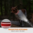 thumbnail image 5 of Taglory Reflective Dog Collar with Locking Buckle, Adjustable Nylon Collar for Medium Dogs, Red, 5 of 7