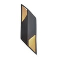 thumbnail image 1 of Justice Design CER-5845-CBGD Justice Design - 5845 - Ambiance Large Rhomboid Sconce Carbon Matte Black Champagne Gold  Smooth Faux Finish Type, 1 of 2