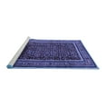 thumbnail image 2 of Ahgly Company Machine Washable Indoor Rectangle Persian Blue Traditional Area Rugs, 5' x 7', 2 of 4