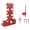 Red, variant on Functional Electric Drill Dowel Maker Tool for Improved Hole Accuracy Perfect for Craft Enthusiasts and Home Improvement