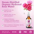 thumbnail image 2 of Pure Rose Water Hydrosol 100% Natural Skin Hair Face Toner Aromatherapy Relaxing, 2 of 8