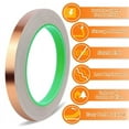 thumbnail image 4 of 3pcs Copper Foil Tape, (1/2inch X 66 FT) Copper Tape with Double-Sided Conductive G22031, 4 of 6