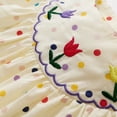 thumbnail image 5 of YTDSCS Kids Baby Girls Cotton Dress Casual Flutter Sleeve Swing Sundress Toddler Summer Embroidery Dresses for Girls 1-9 Years Old, 5 of 9