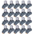 thumbnail image 1 of 20PCS Electromagnetic Power Relay, 8-Pin 10 AMP 24V DC Relay Coil with Socket Base, LED Indicator, DPDT 2NO 2NC - MY2NJ [Applicable for DIN Rail System], 1 of 2