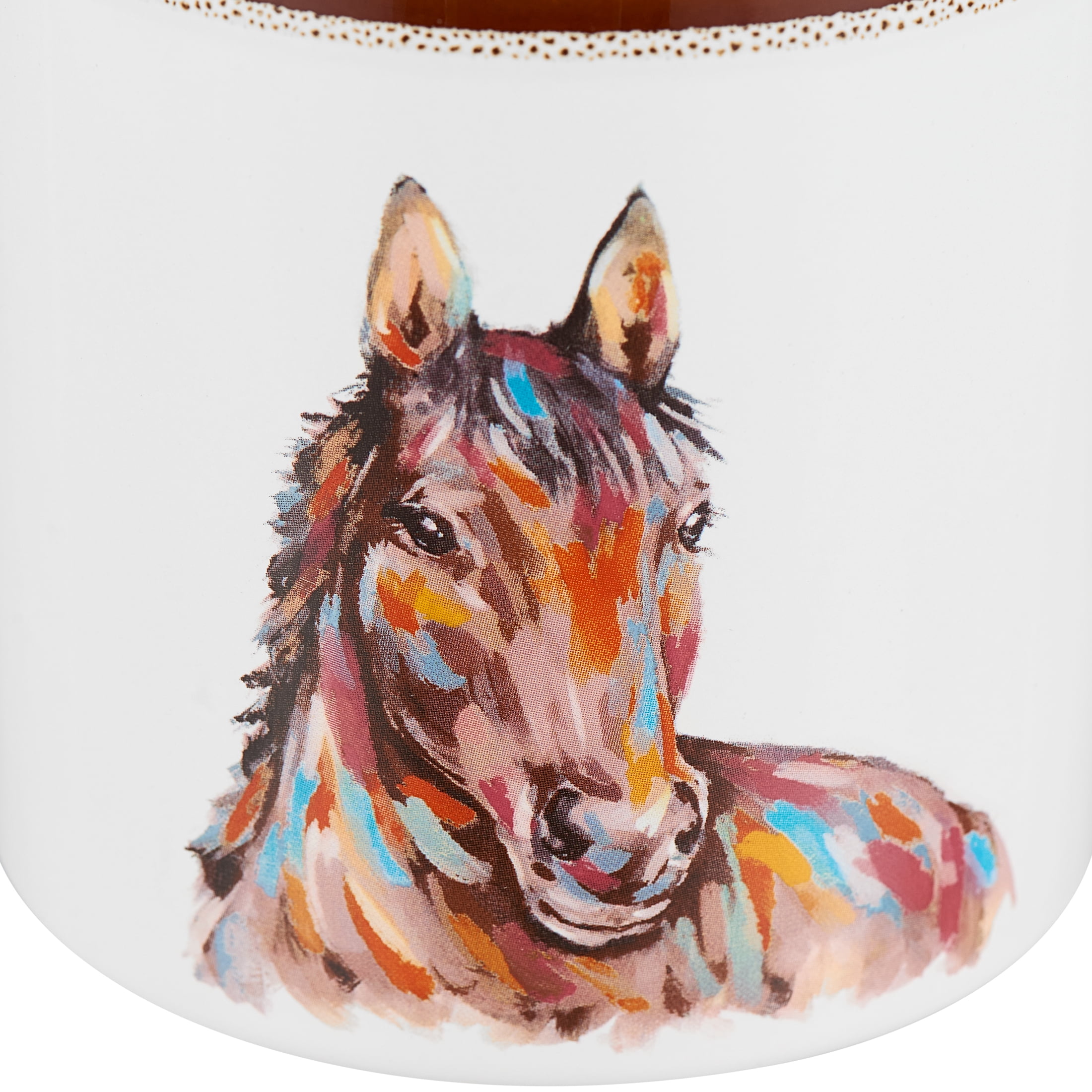 (2 pack) Mainstays 19.27-oz Sculpted Stoneware Horse Mug, White