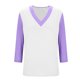 thumbnail image 4 of mfyjkho Tops Casuales Para Mujer, Camiseta De Moda Para Mujer, Blusa Informal Con Mangas 3/4 Y Cuello En V Tops Para Salir Para Mujer Xxl, 4 of 5