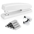 thumbnail image 1 of Deli Stapler, Desktop Stapler, Office Stapler, 20 Sheet Capacity, Includes 1000 Staples and Staple Remover, White, 1 of 7