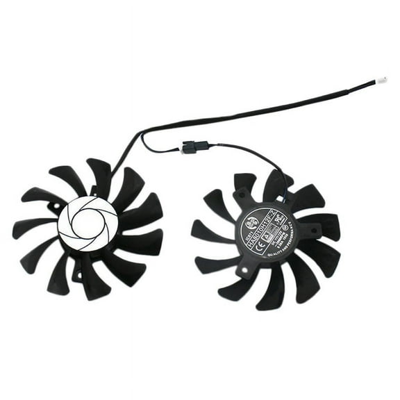 HA8010H12F-Z 75MM 2Pin GTX1050Ti GPU Cooler DUAL Fan For GTX 1050Ti GTX-1050-Ti-4GT-OC(2pcs)