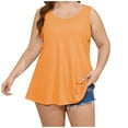 thumbnail image 1 of Timegard Débardeurs Grande Taille pour Femmes Col Rond Ample Confortable Décontracté Sans Manches Top Camis Basique Tee Blouse, 1 of 7