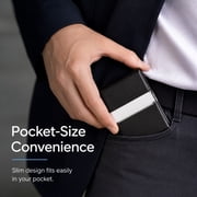 PU Leather Business Card Holder Case, Slim Metal Pocket Card Holder with Magnetic Closure, TIKA