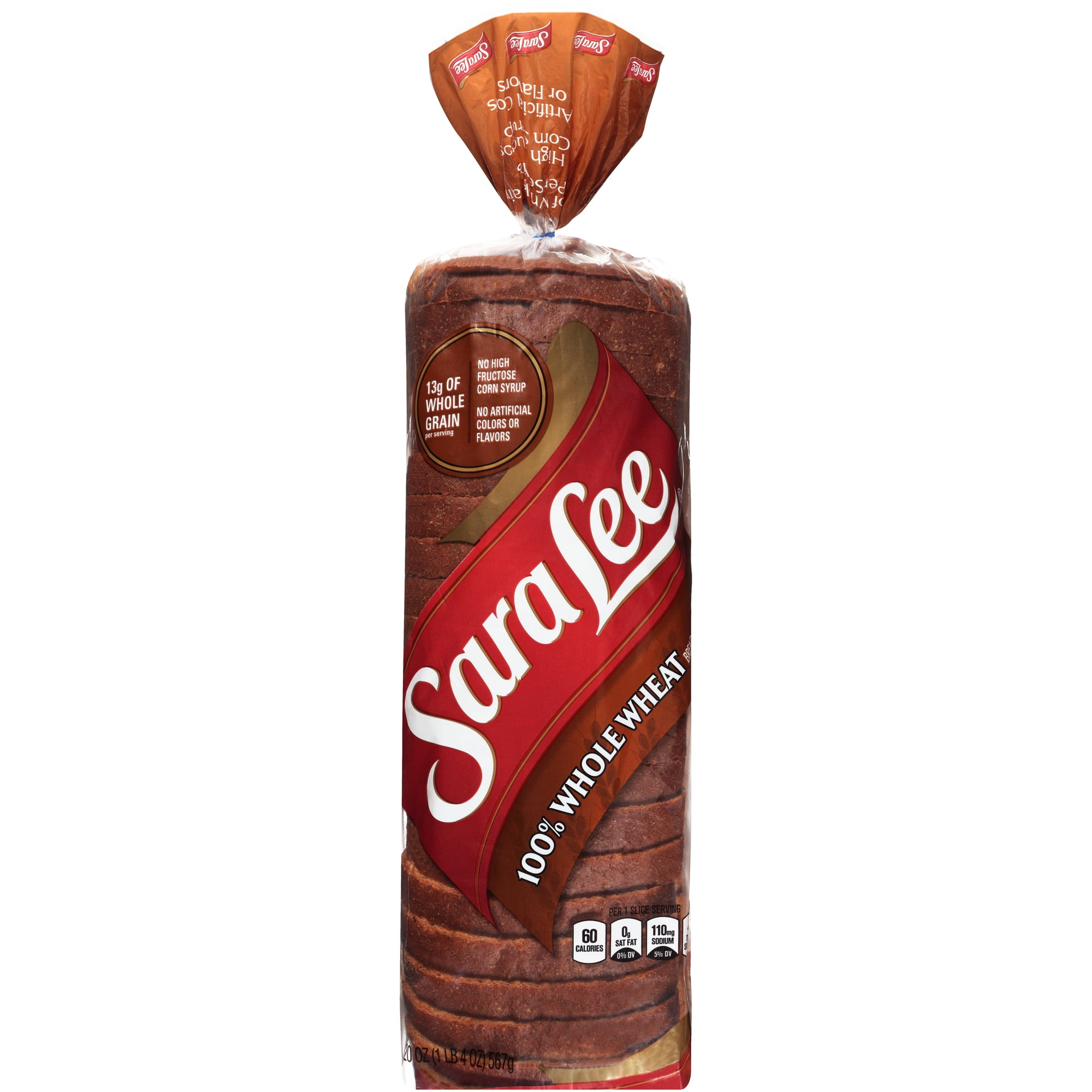 Sara Lee 100% Whole Wheat Bread, 20 oz