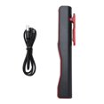 thumbnail image 1 of Lampe de poche LED COB rechargeable, stylo de poche, lampe de travail avec clip rotatif magnétique rouge, 1 of 4